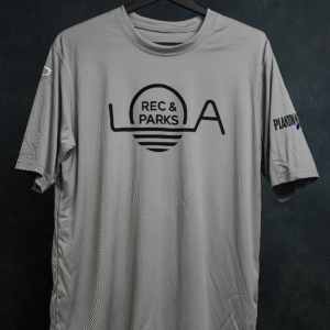 SCORE Authentic Rec & Parks Men's Athletic Shirt – Size AM (Adult Medium) – Light Gray