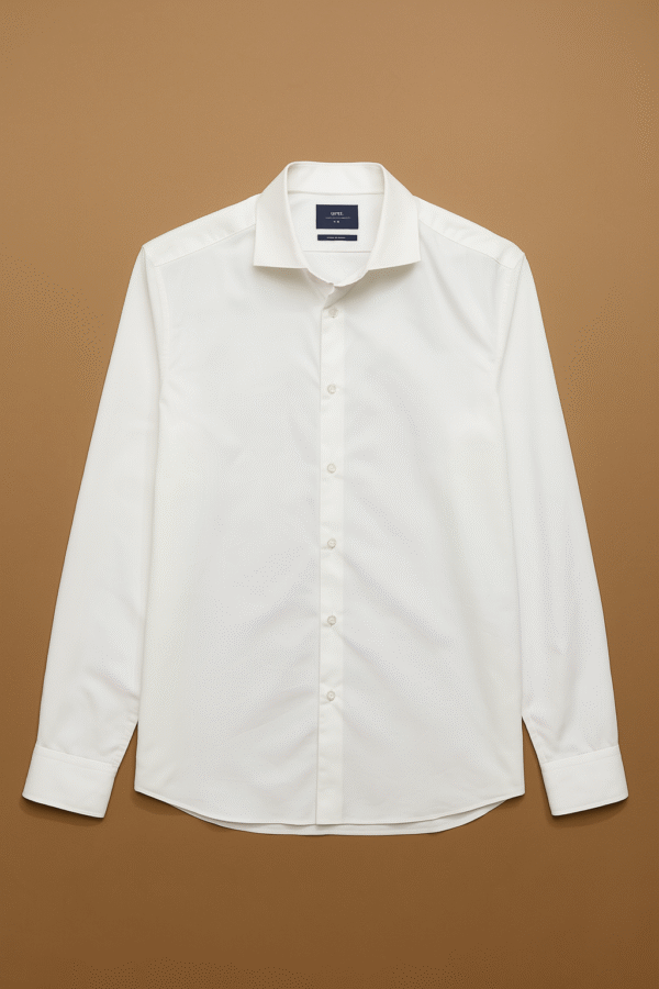 🕴️ Moss London Slim Fit White Dress Shirt – Classic Elegance 🤍
